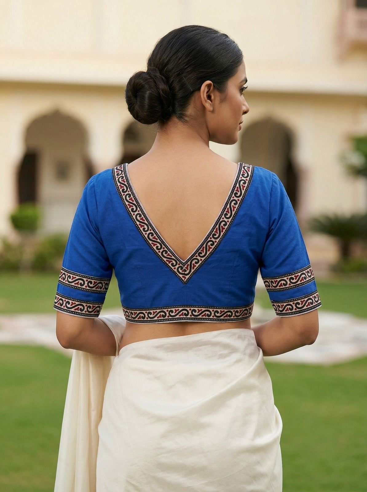 Royal Blue Cotton Blouse: How to Style It With Every Saree You Own